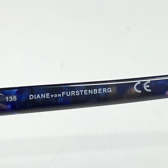 NEW Diane von Furstenberg DVF 8046 046 Matte Silver Eyeglasses Frames 51-16-135 - Picture 7 of 8